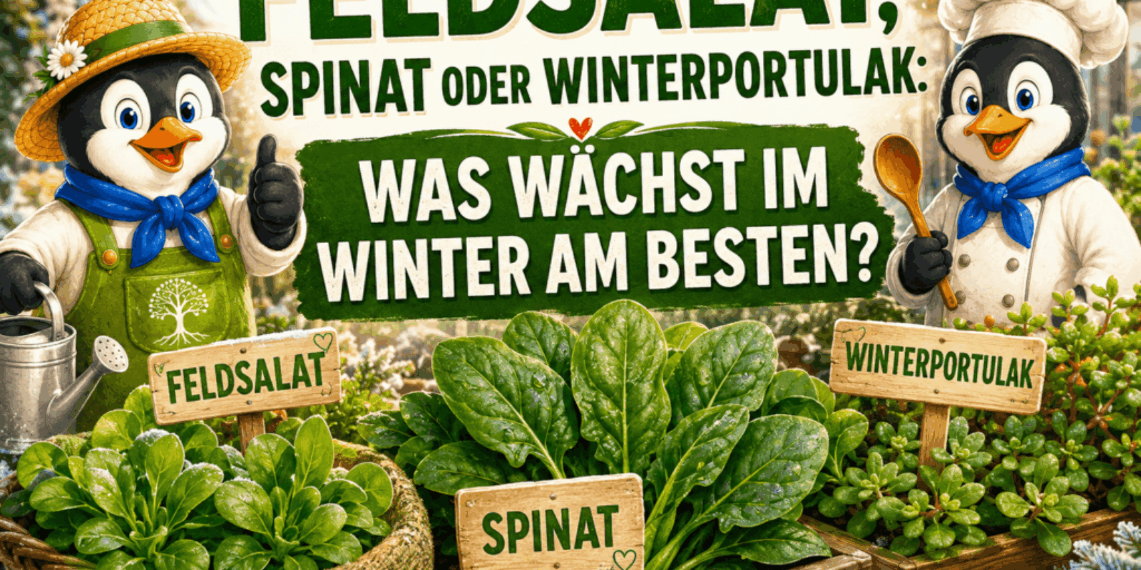 Feldsalat, Spinat oder Winterportulak: Was wächst im Winter am besten