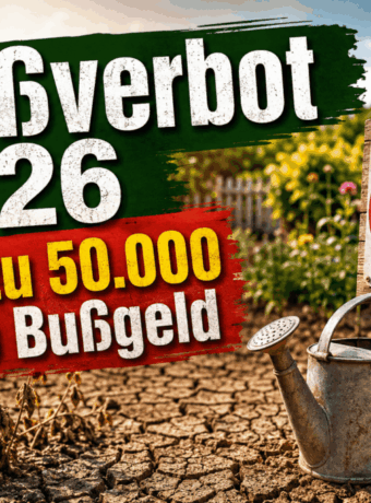 Gießverbot 2026: Bis zu 50.000 Euro Bußgeld