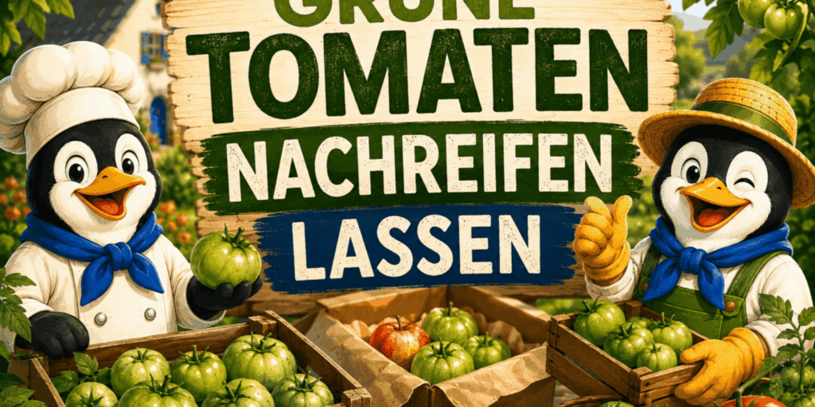 Grüne Tomaten nachreifen lassen