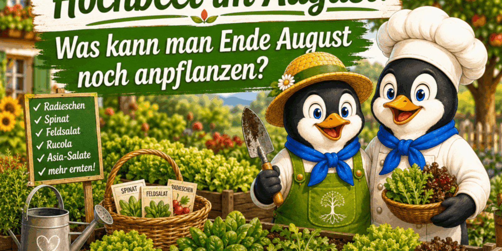 Hochbeet im August: Was kann man Ende August noch anpflanzen