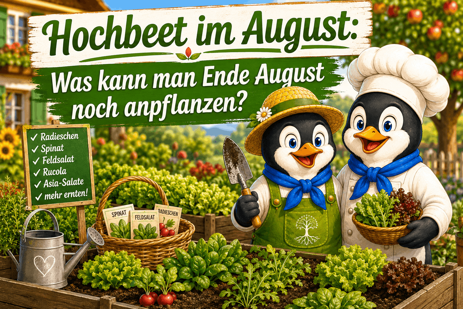 Hochbeet im August: Was kann man Ende August noch anpflanzen Hochbeet im August: Was kann man Ende August noch anpflanzen
