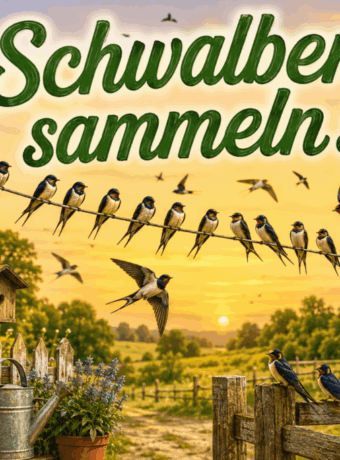 Schwalben sammeln sich