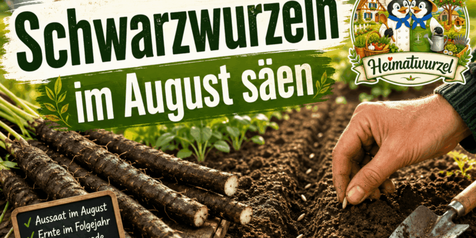 Schwarzwurzeln im August säen