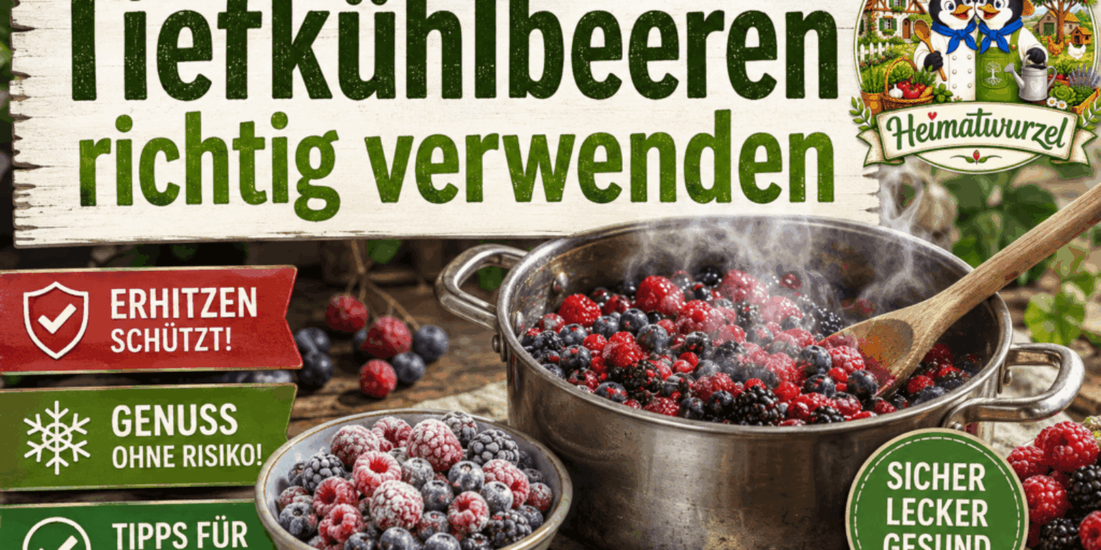 Tiefkühlbeeren richtig verwenden