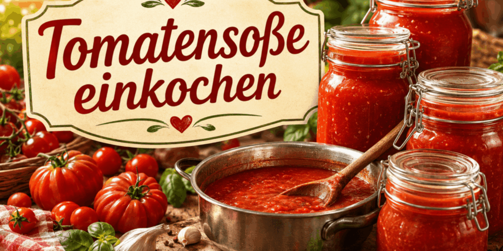 Tomatensoße einkochen