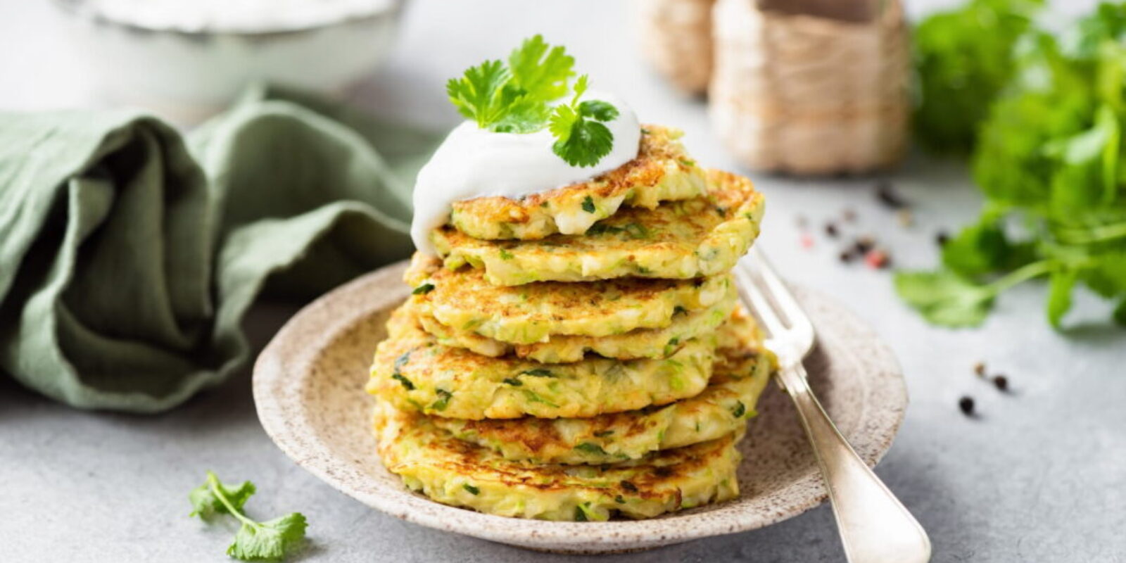 Vegetarische Zucchinipuffer Rezept