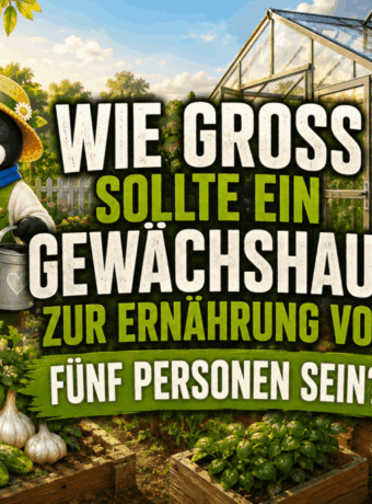 Wie groß sollte ein Gewächshaus zur Ernährung von fünf Personen sein?
