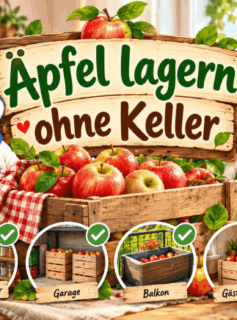 Äpfel lagern ohne Keller