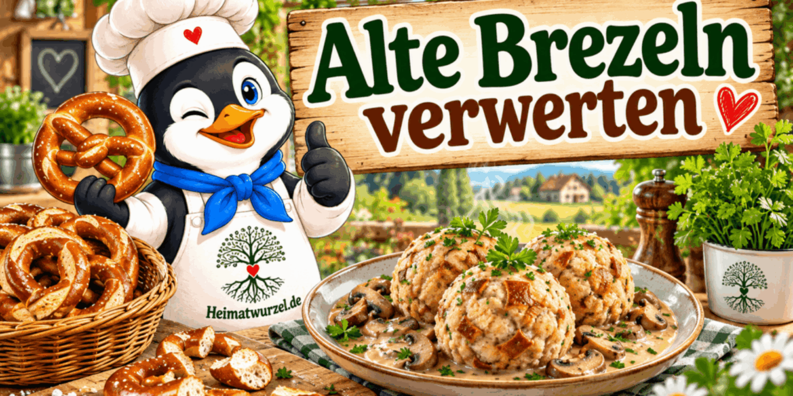 Alte Brezeln verwerten