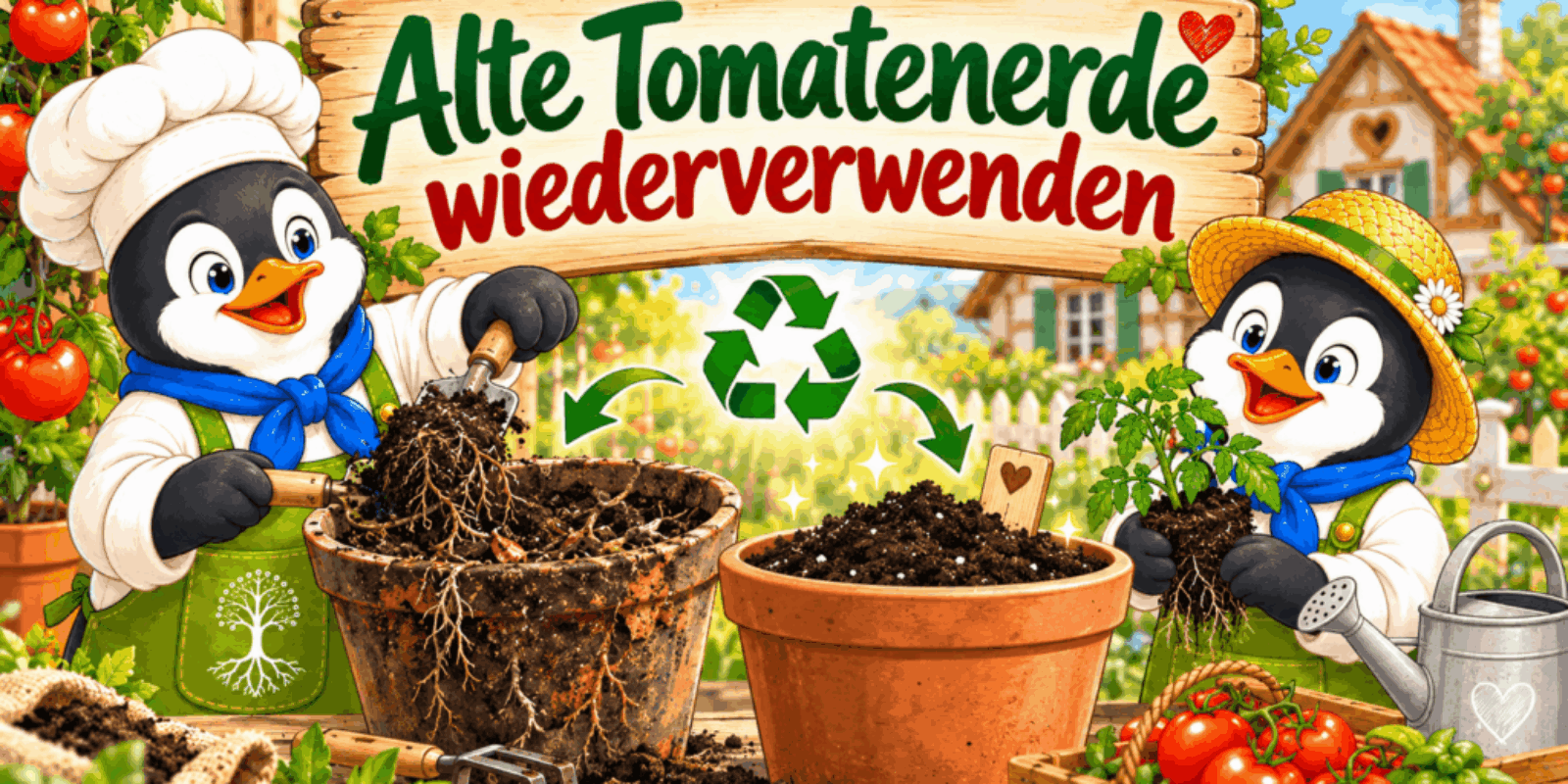 Alte Tomatenerde wiederverwenden
