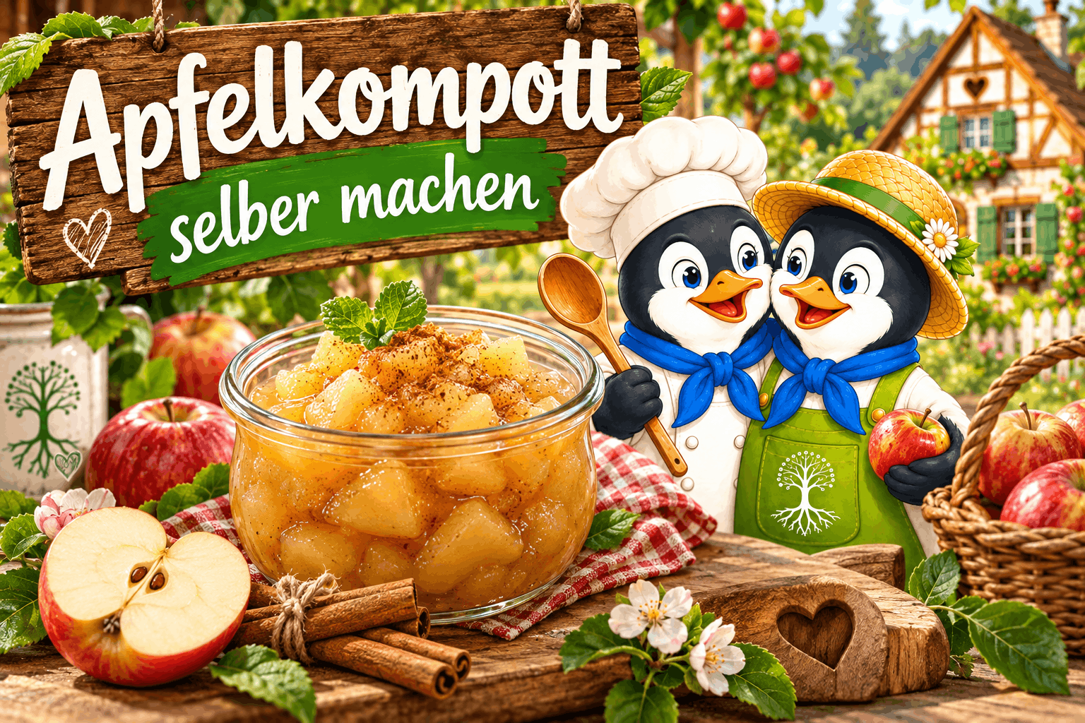 Apfelkompott selber machen Apfelkompott selber machen
