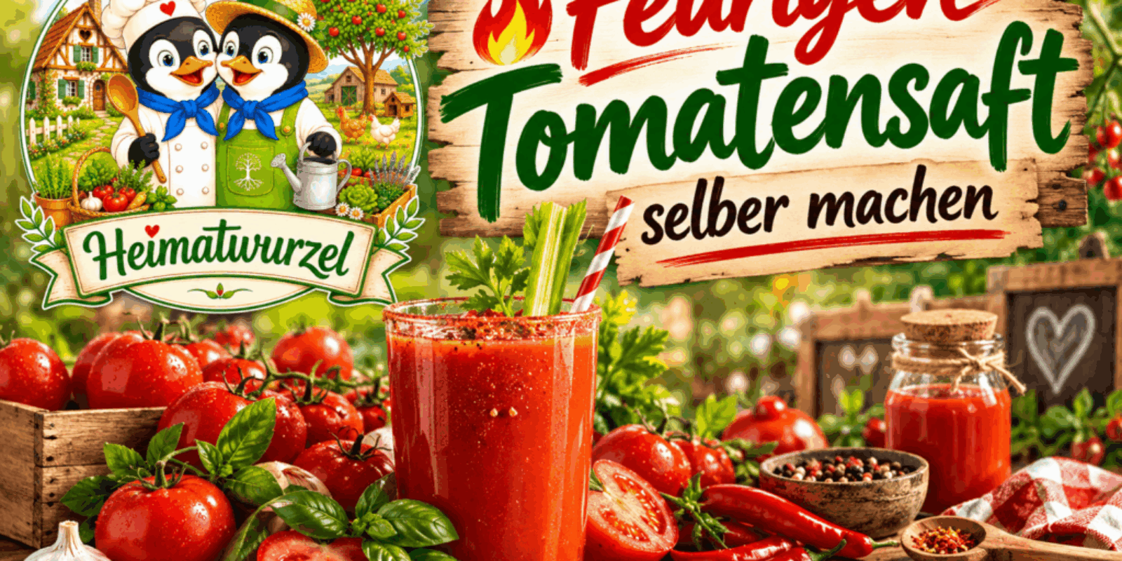 Feurigen Tomatensaft selber machen