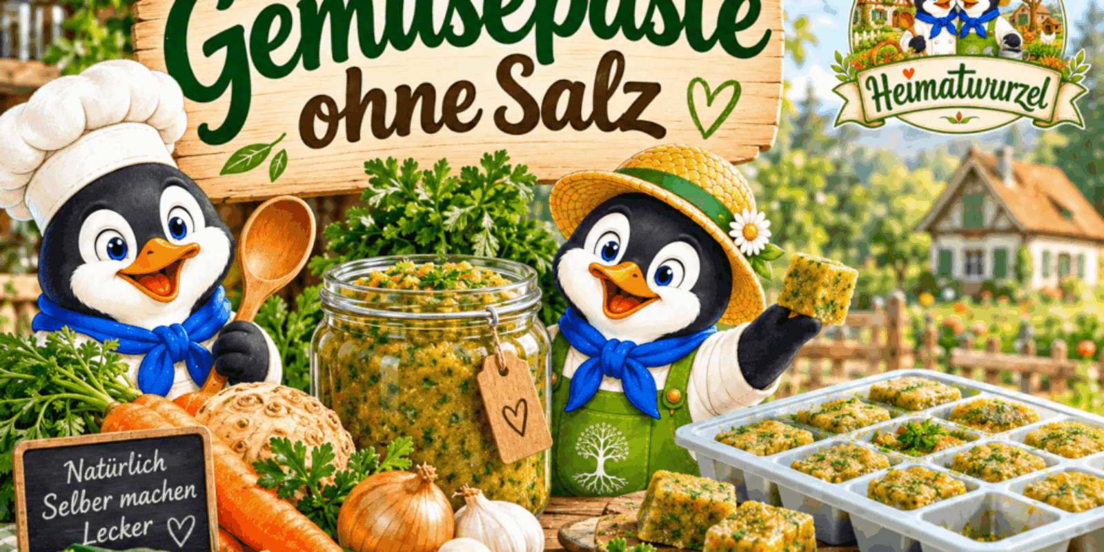 Gemüsepaste ohne Salz