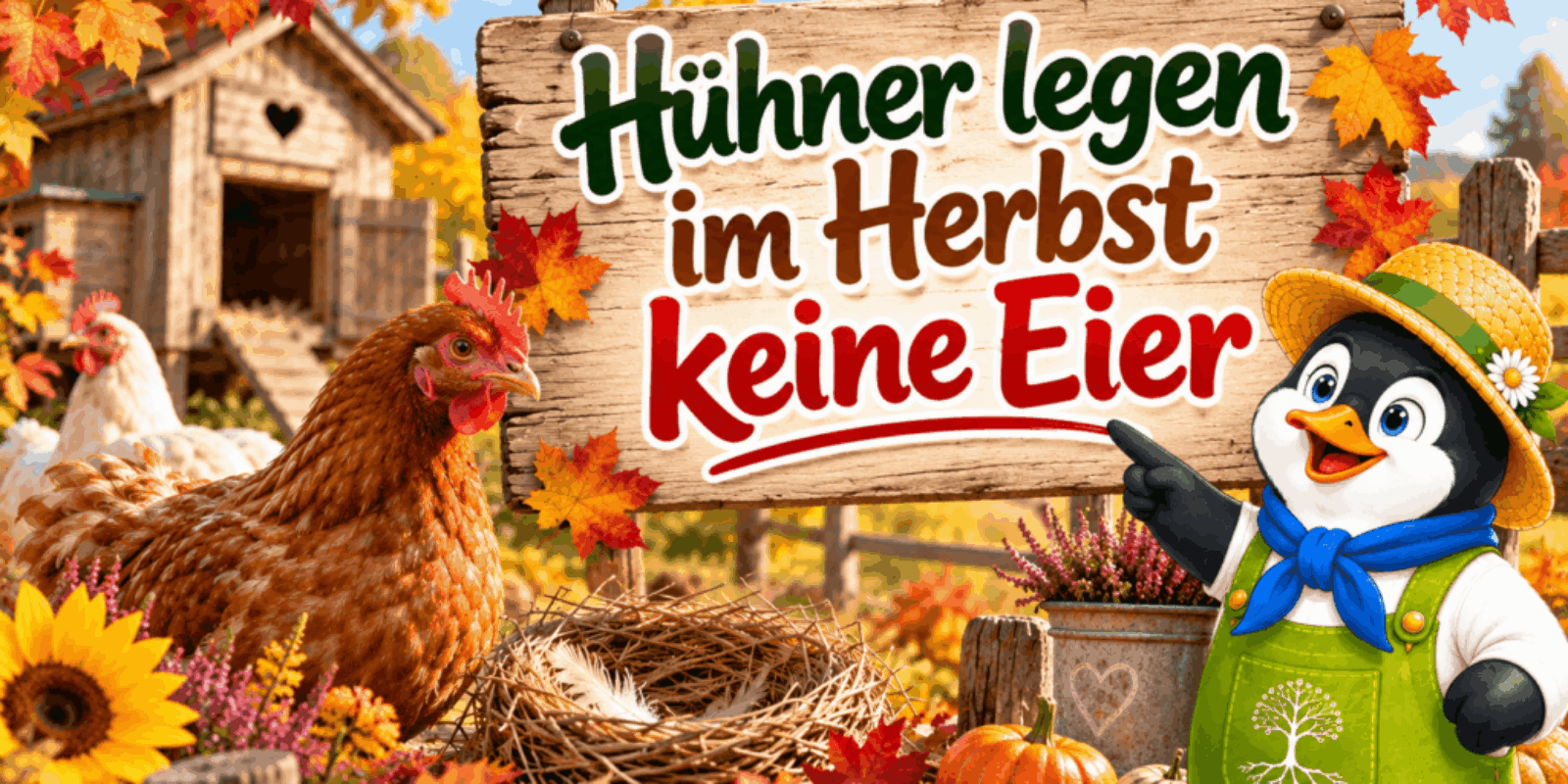 Hühner legen im Herbst keine Eier