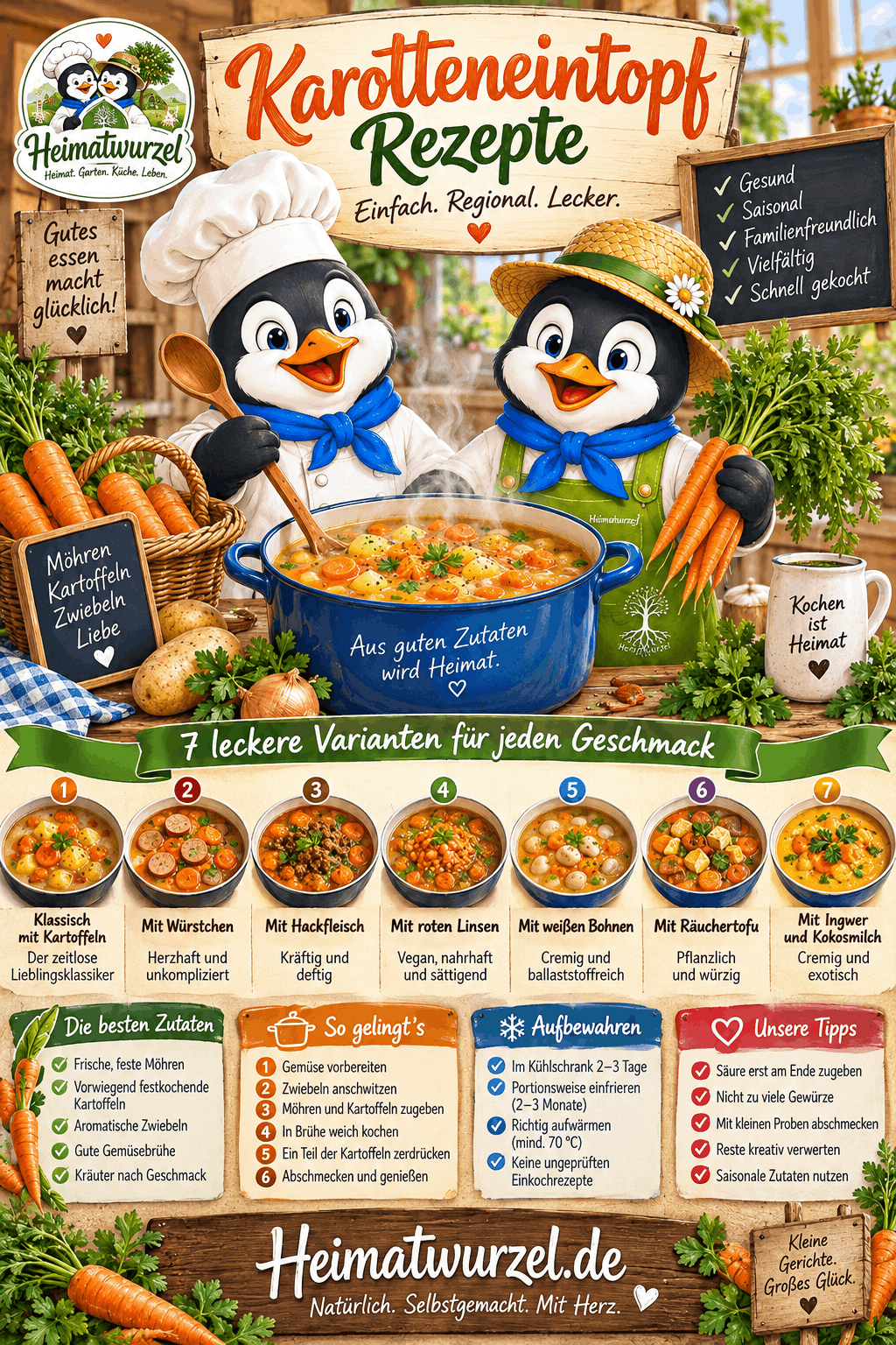 Karotteneintopf Rezepte Infografik Karotteneintopf Rezepte Infografik