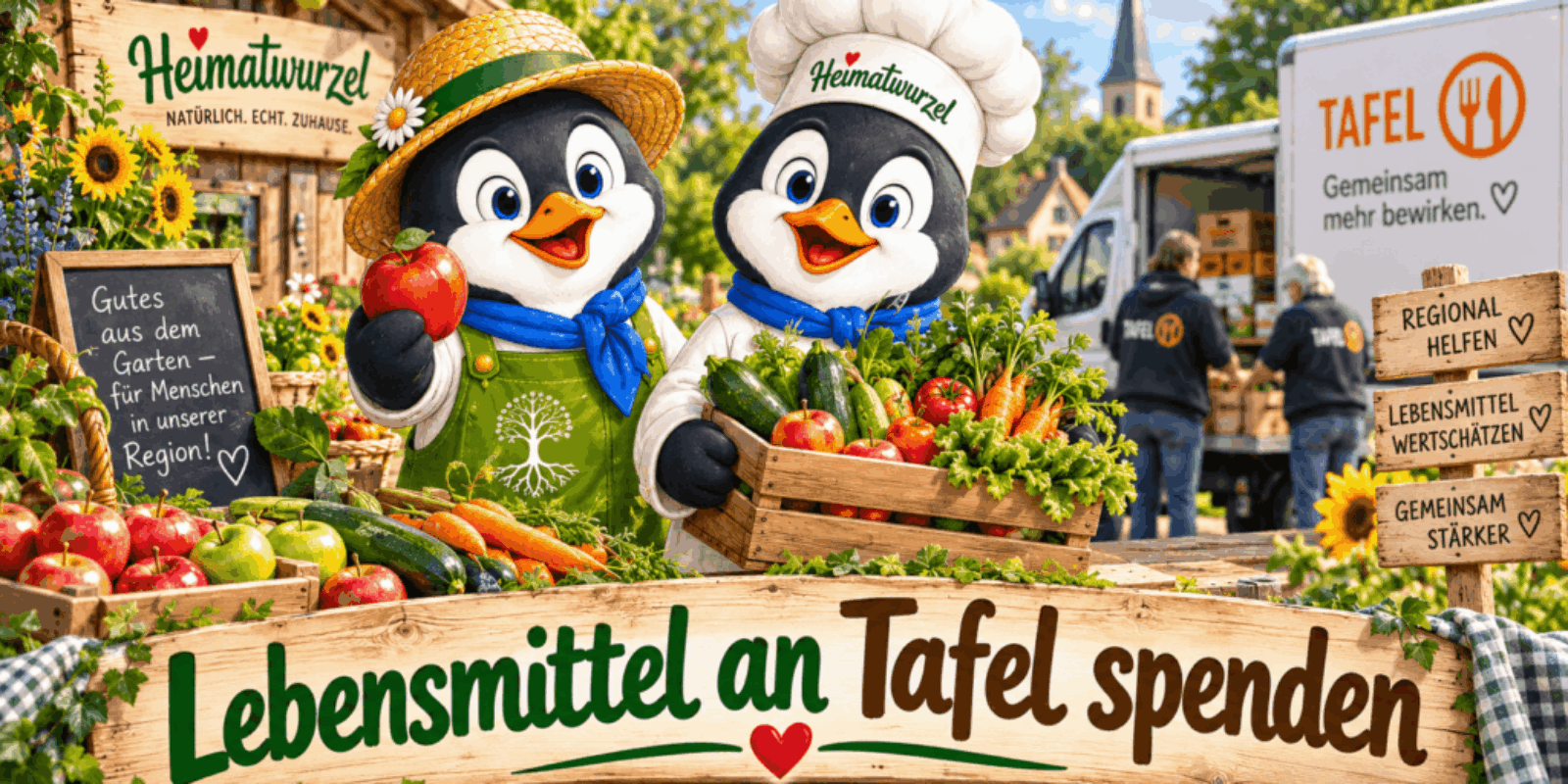 Lebensmittel an Tafel spenden