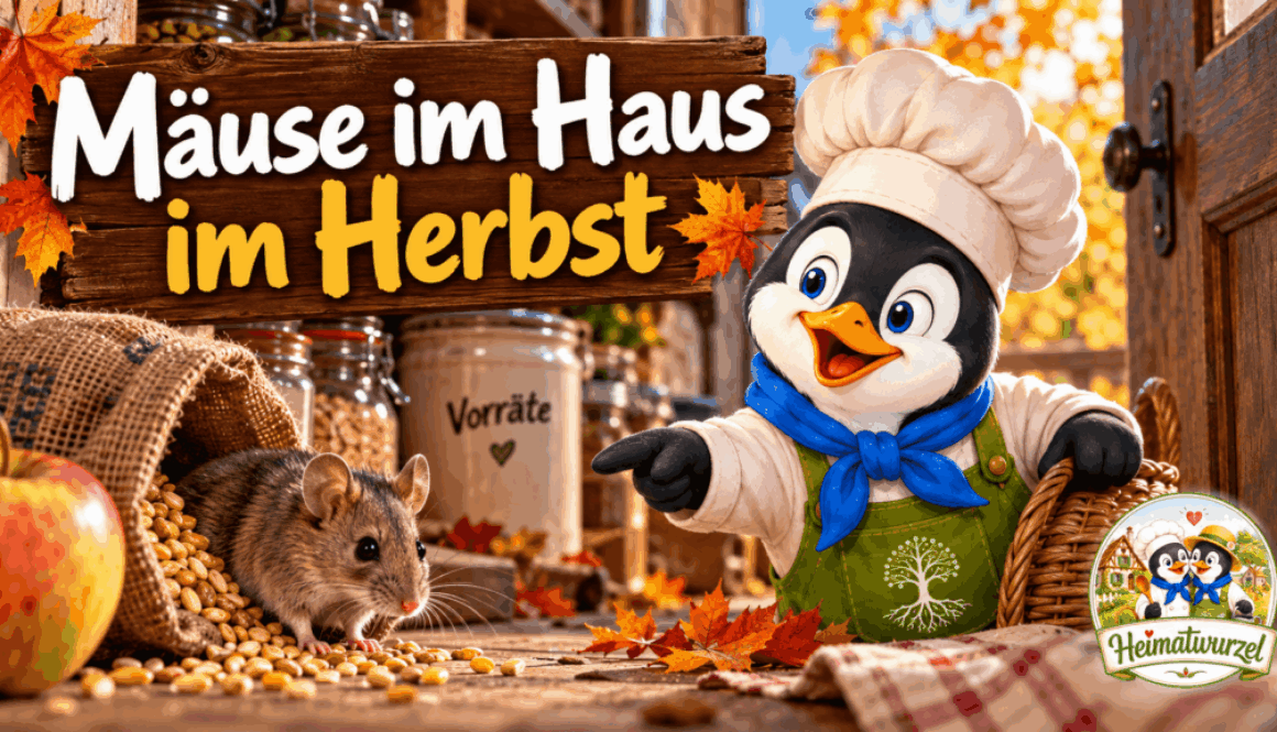 Mäuse im Haus im Herbst