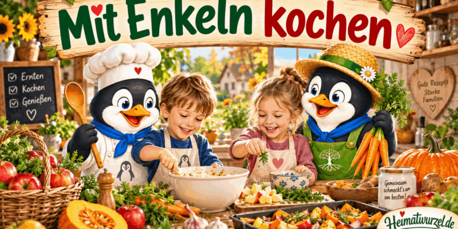 Mit Enkeln kochen