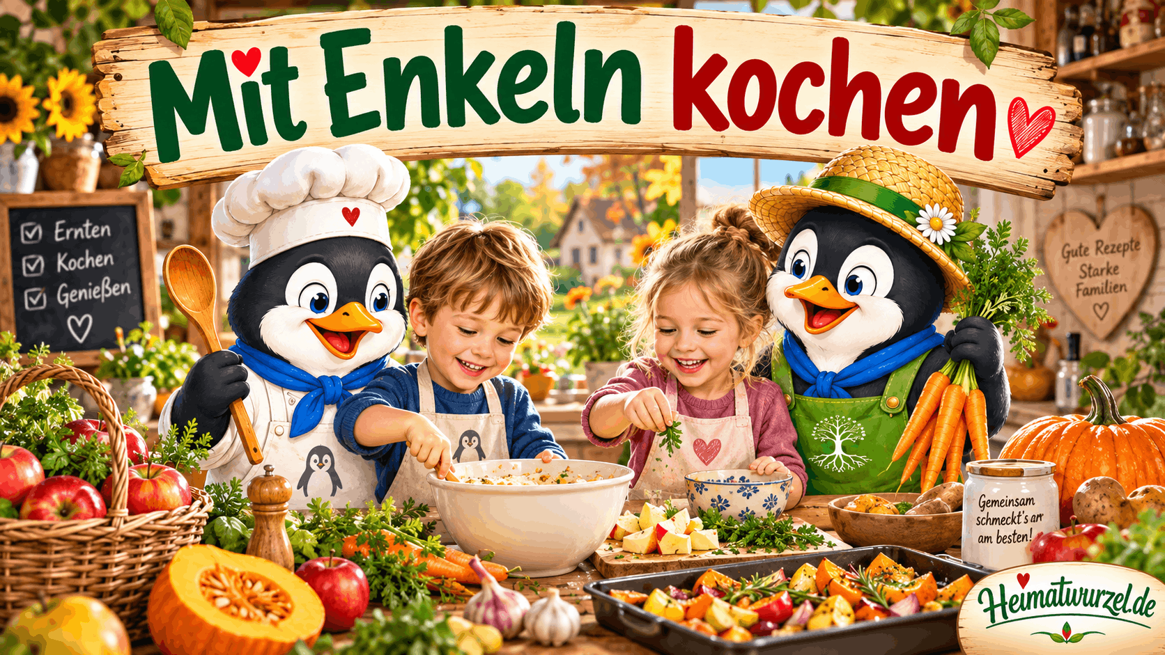 Mit Enkeln kochen Mit Enkeln kochen