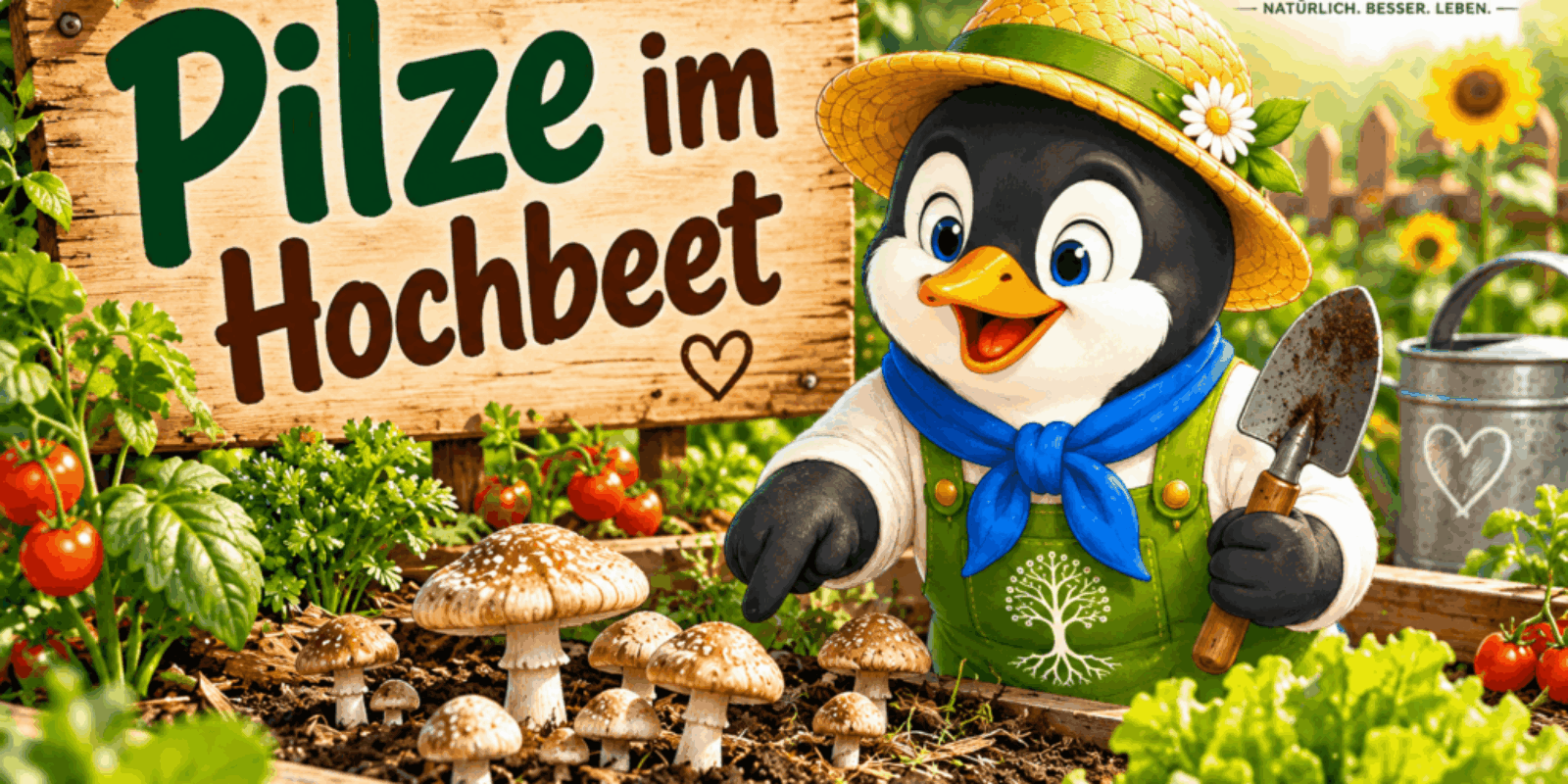 Pilze im Hochbeet