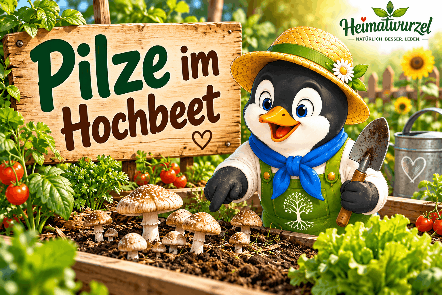 Pilze im Hochbeet Pilze im Hochbeet