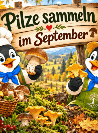 Pilze sammeln im September