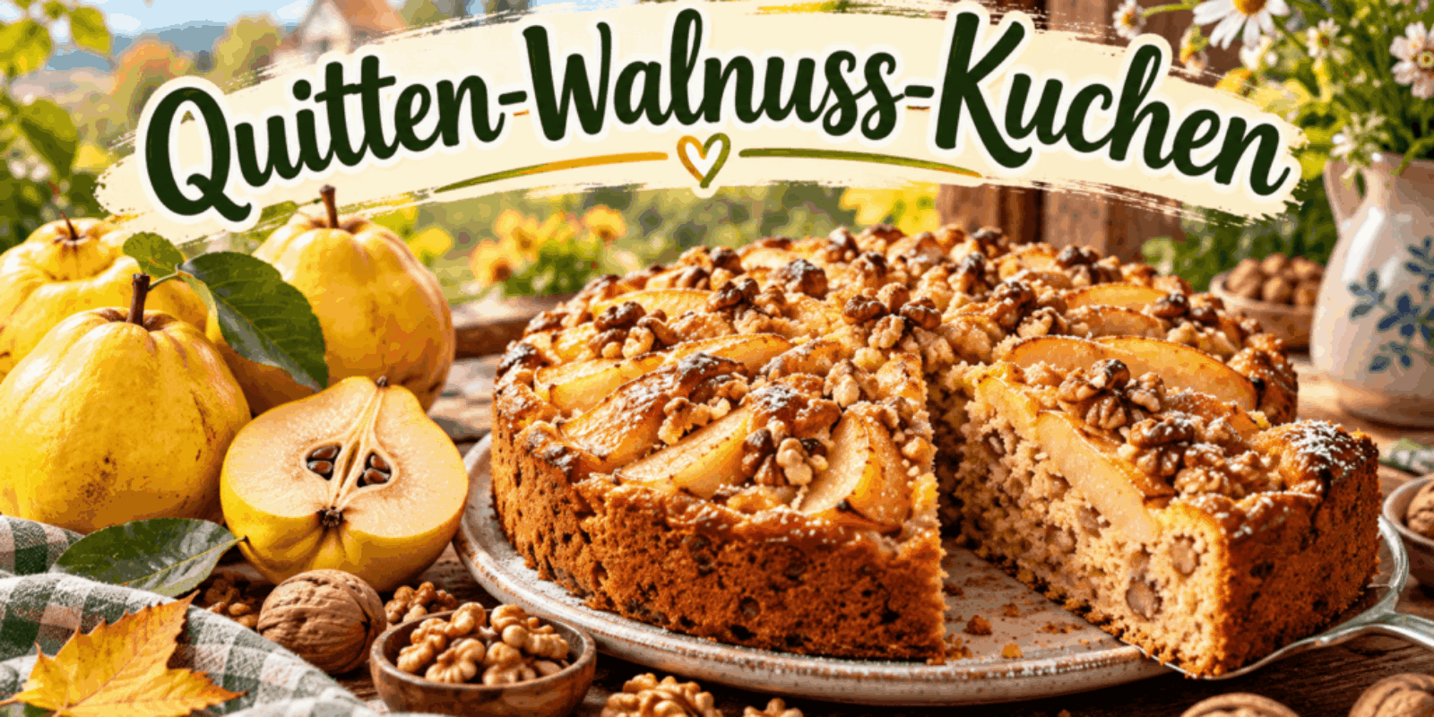 Quitten-Walnuss-Kuchen