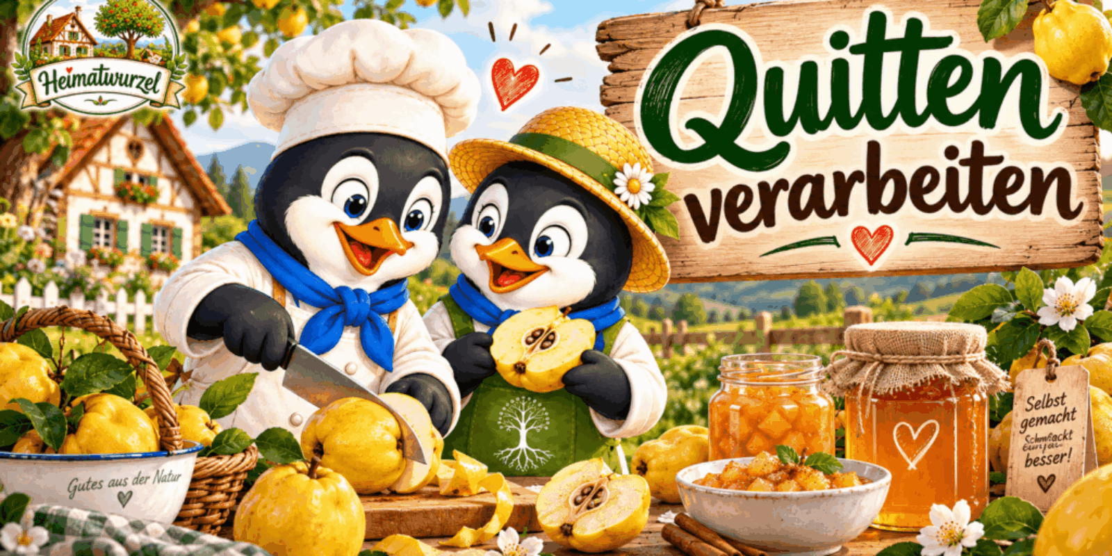 Quitten verarbeiten