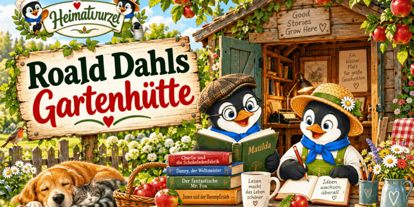 Roald Dahls Gartenhütte