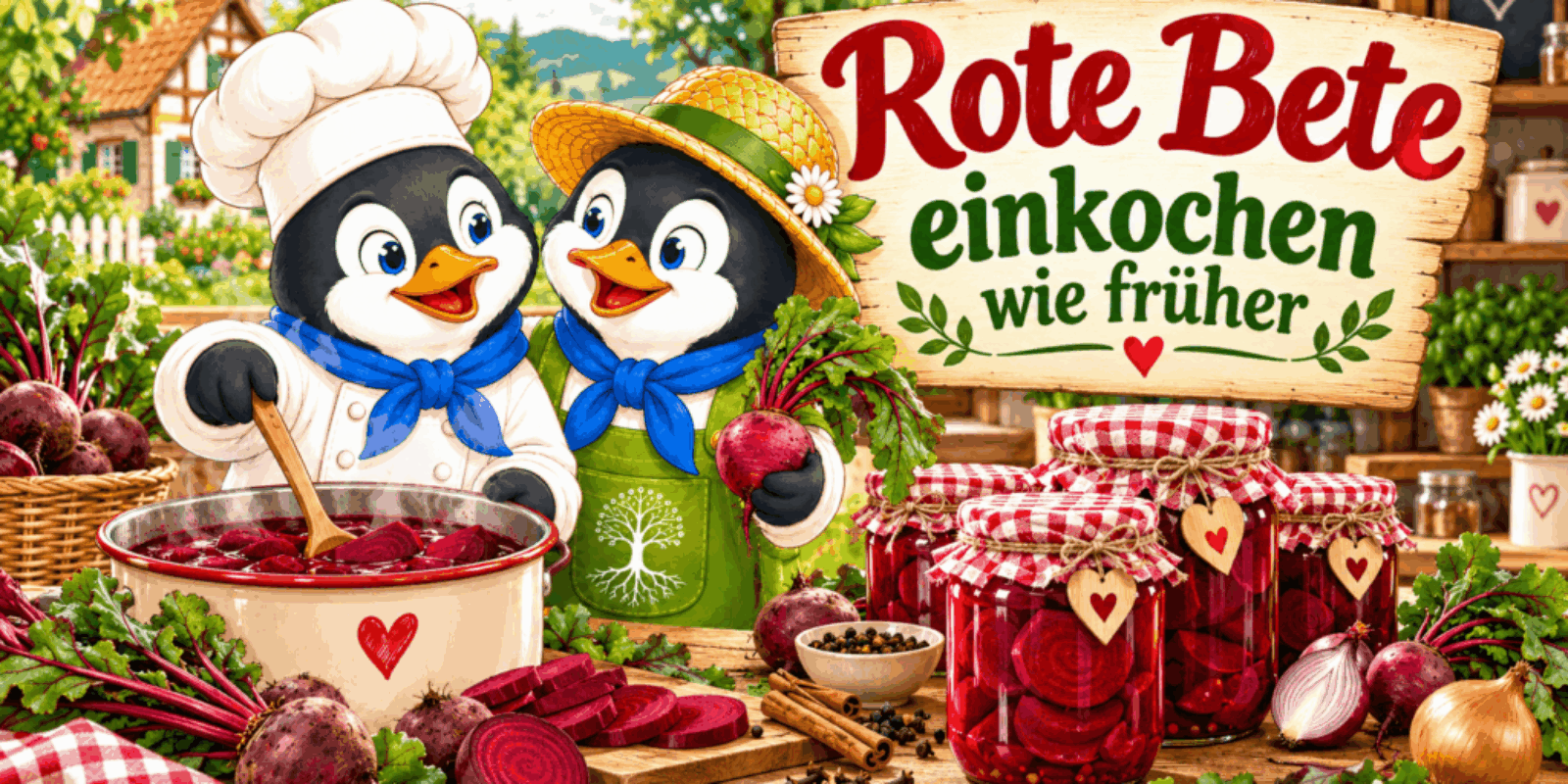 Rote Bete einkochen wie früher