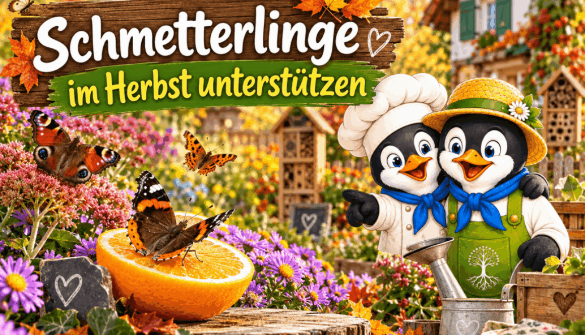 Schmetterlinge im Herbst unterstützen