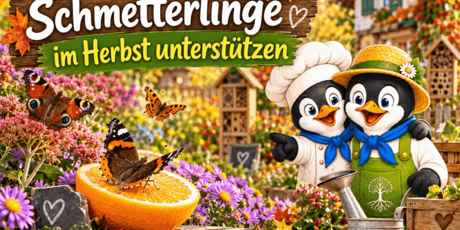 Schmetterlinge im Herbst unterstützen