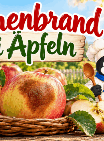 Sonnenbrand bei Äpfeln