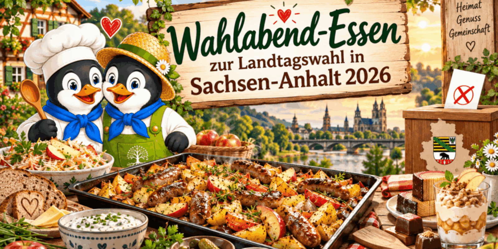 Wahlabend-Essen zur Landtagswahl in Sachsen-Anhalt 2026