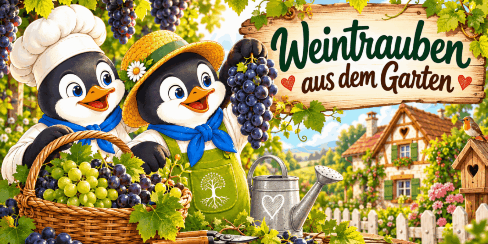Weintrauben aus dem Garten