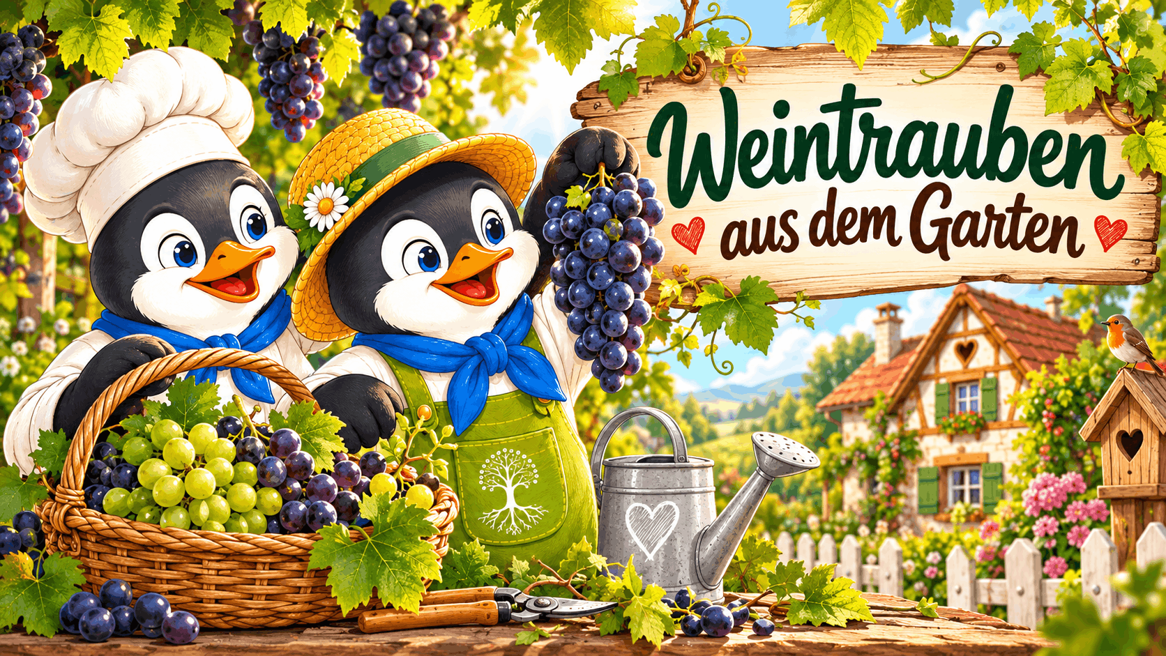 Weintrauben aus dem Garten Weintrauben aus dem Garten