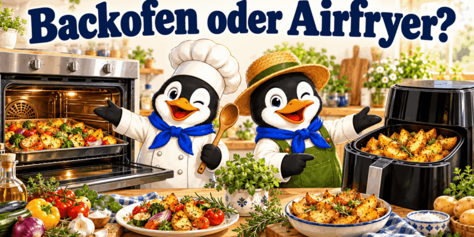 Backofen oder Airfryer