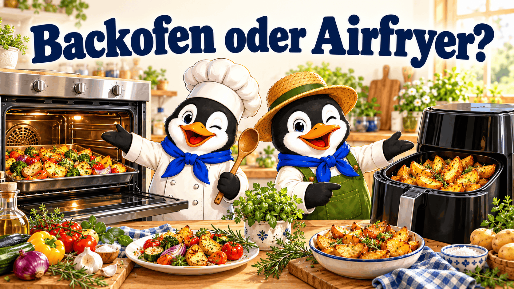 Backofen oder Airfryer Backofen oder Airfryer