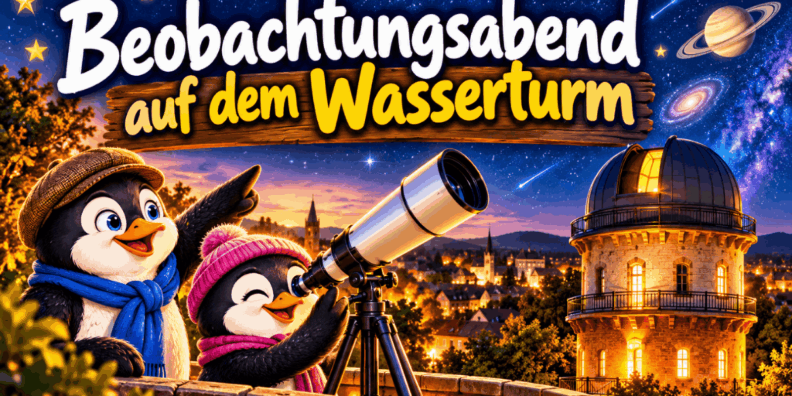 Sterne über Herzberg: Beobachtungsabend auf dem Wasserturm