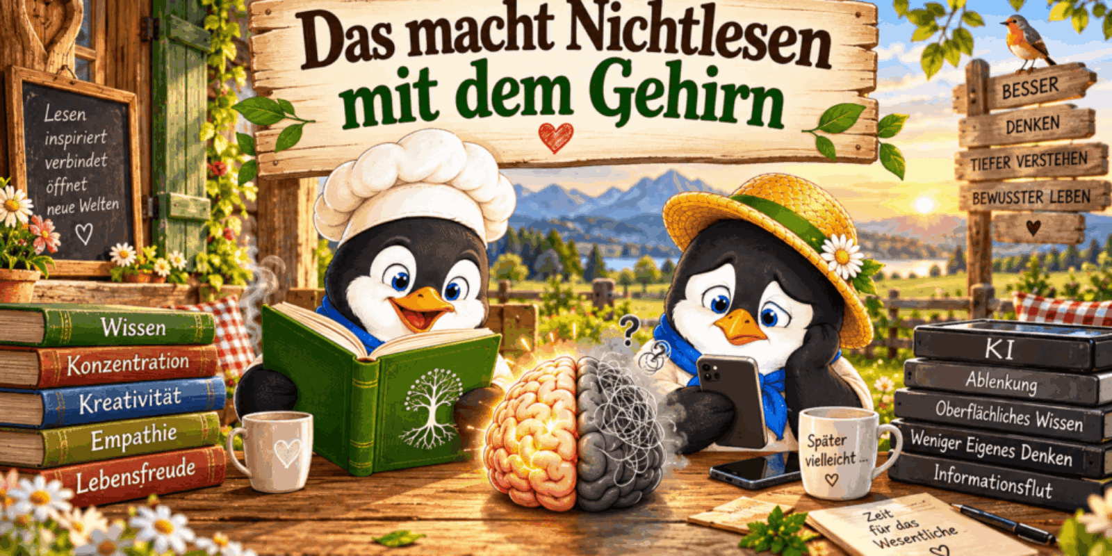 Das macht Nichtlesen mit dem Gehirn