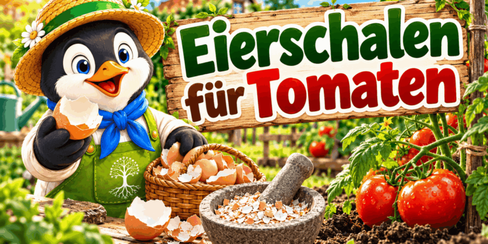 Eierschalen für Tomaten