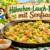 Hähnchen-Lauch-Pfanne mit Senfsauce