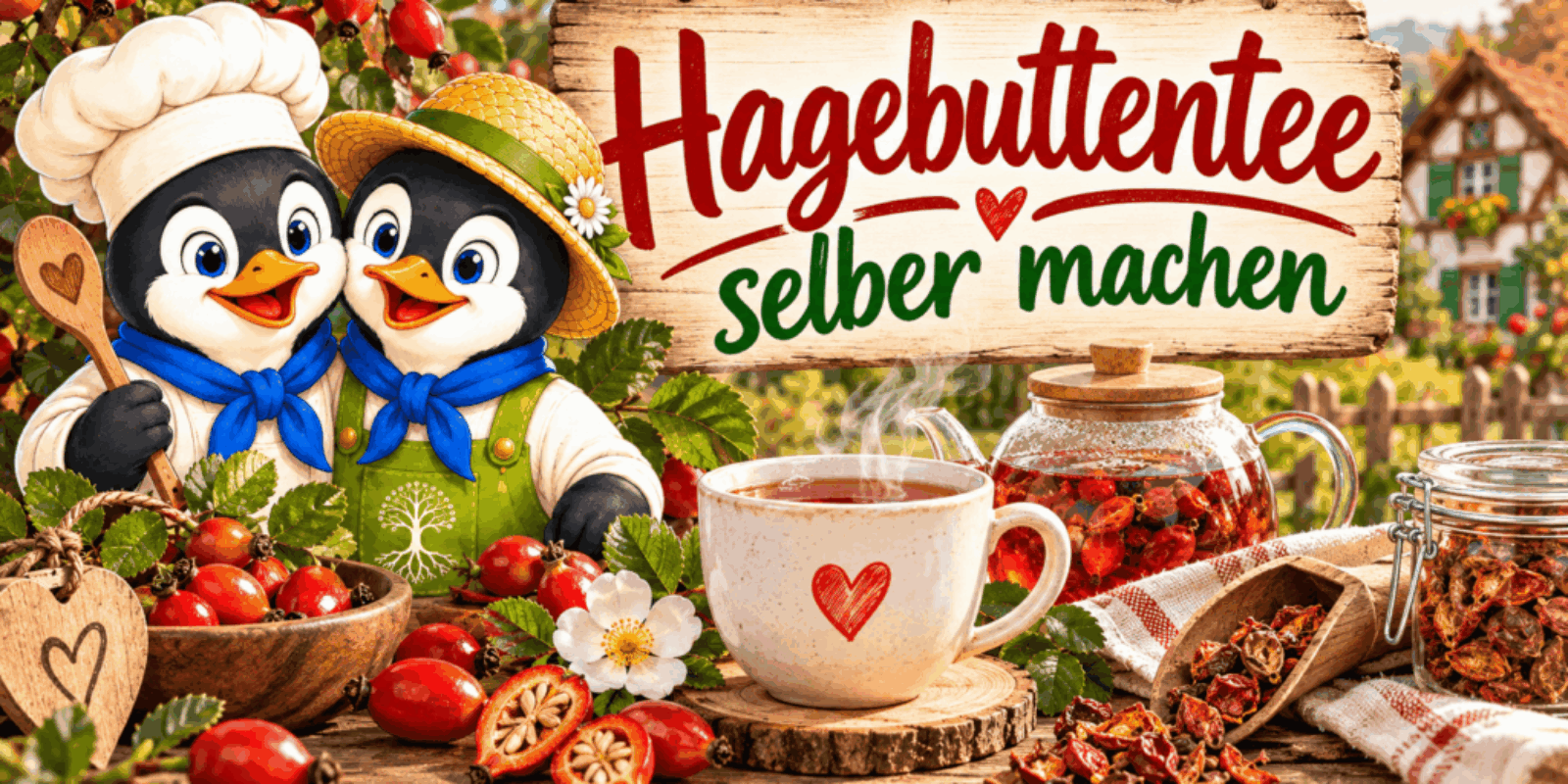 Hagebuttentee selber machen