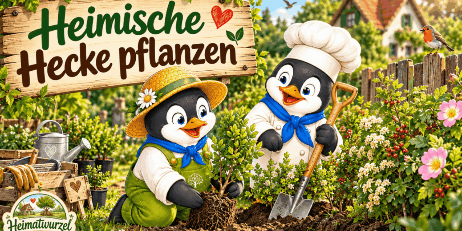Heimische Hecke pflanzen