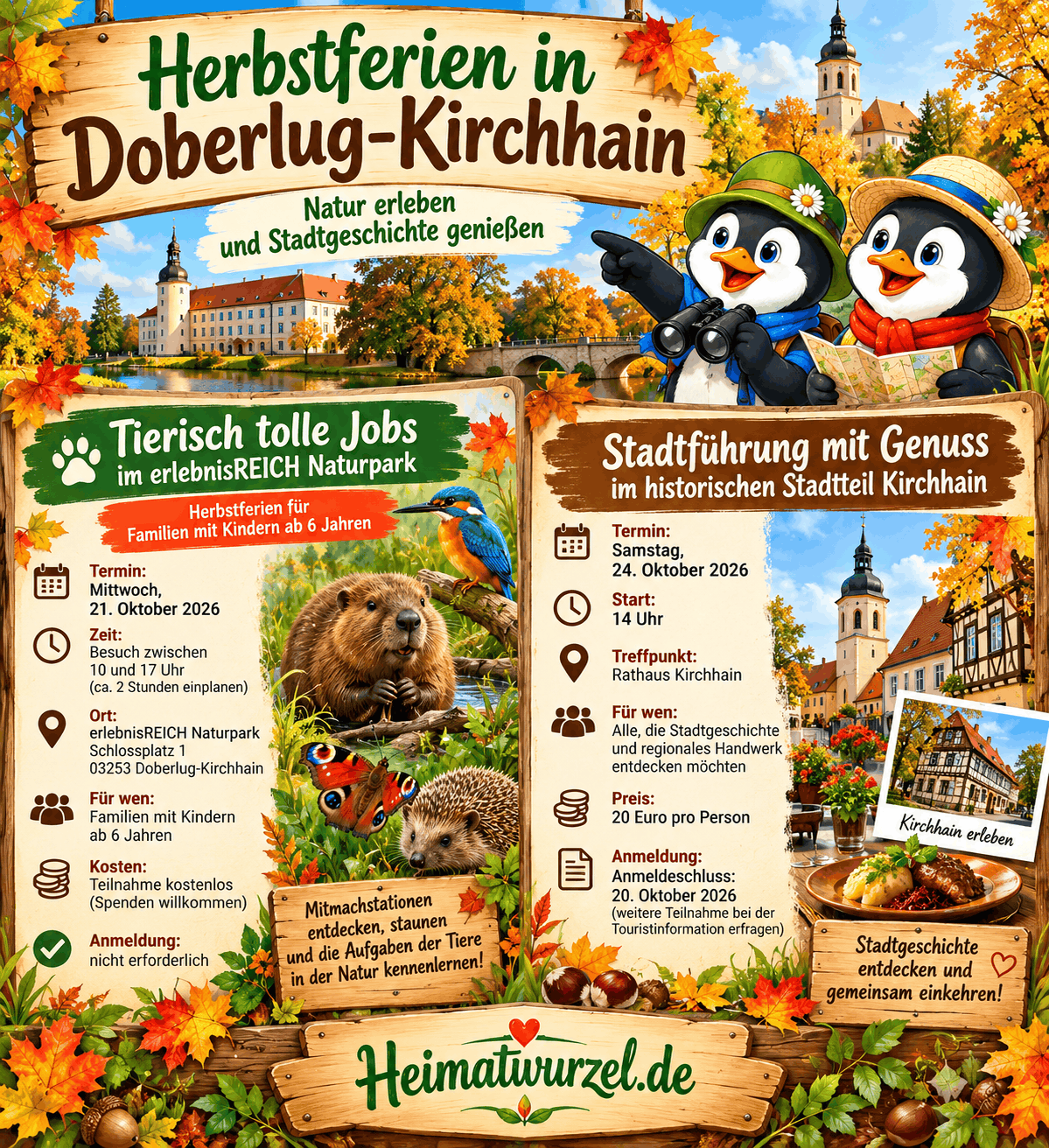 Herbstferien in Doberlug-Kirchhain Infografik