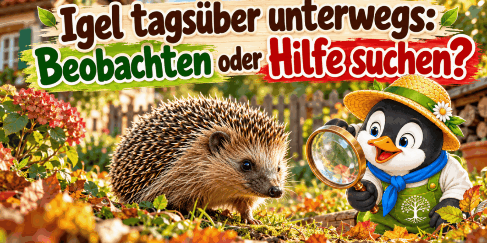 Igel tagsüber unterwegs