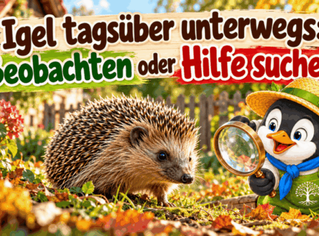 Igel tagsüber unterwegs