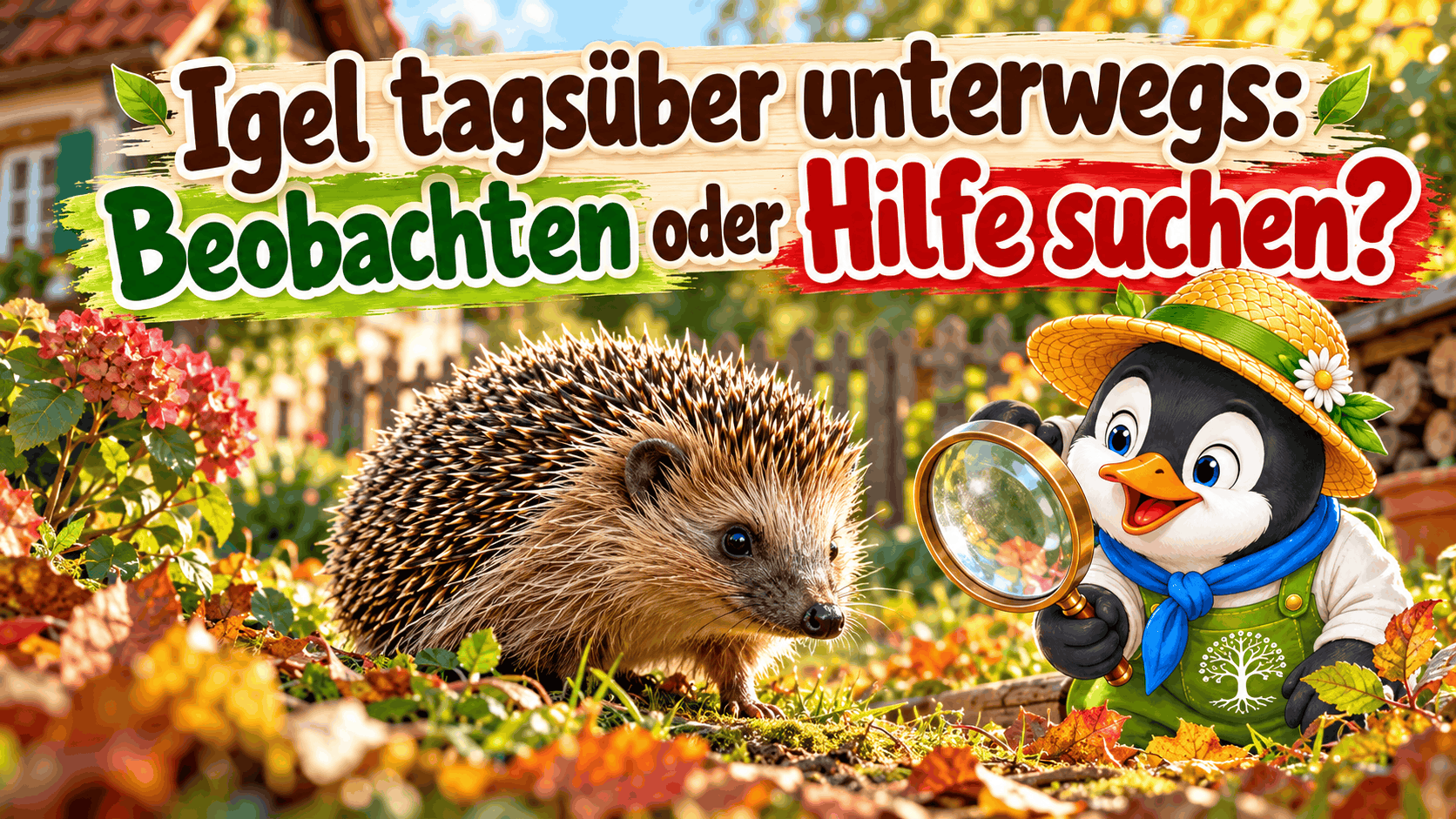 Igel tagsüber unterwegs Igel tagsüber unterwegs