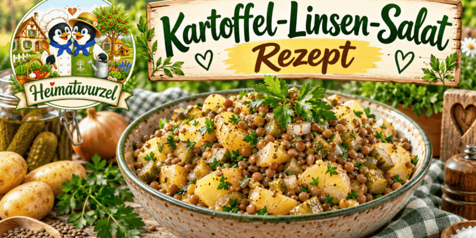 Kartoffel-Linsen-Salat Rezept