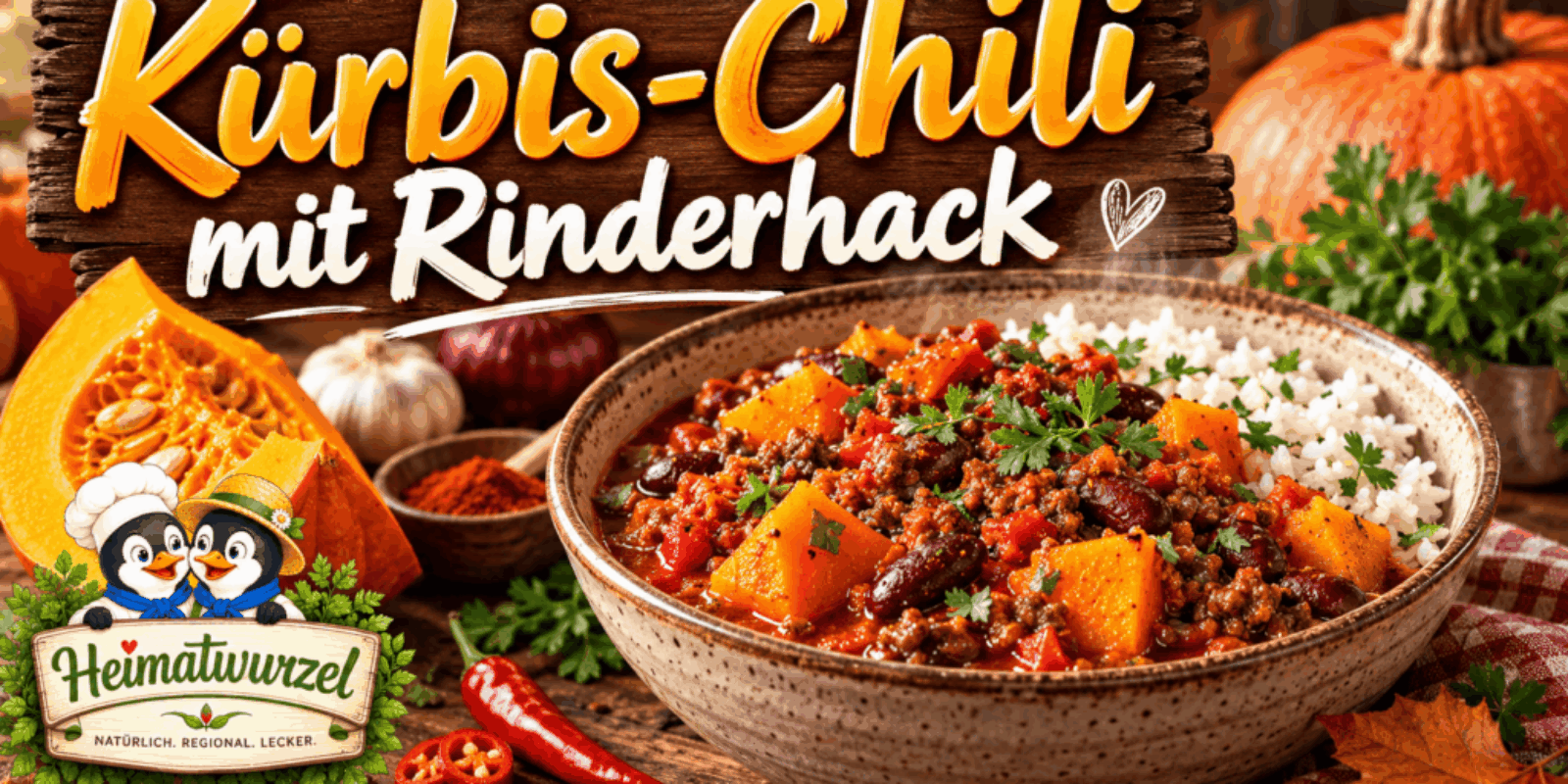 Kürbis-Chili mit Rinderhack